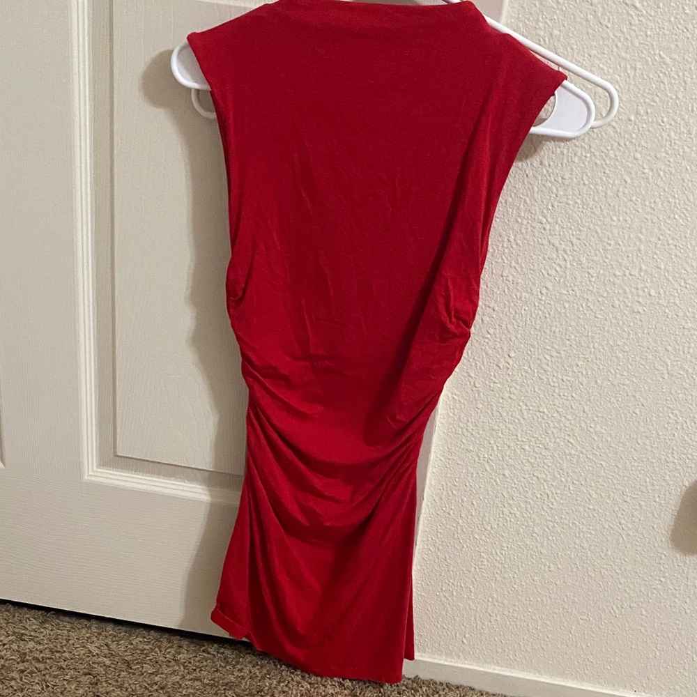 Sleeveless Red Women's Dress